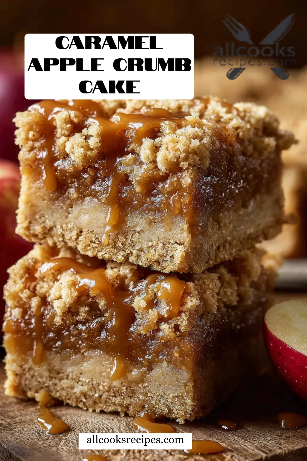 Caramel Apple Crumb Cake
