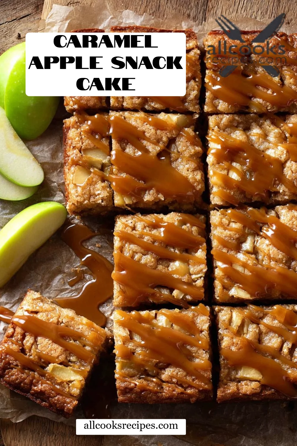 Caramel Apple Snack Cake