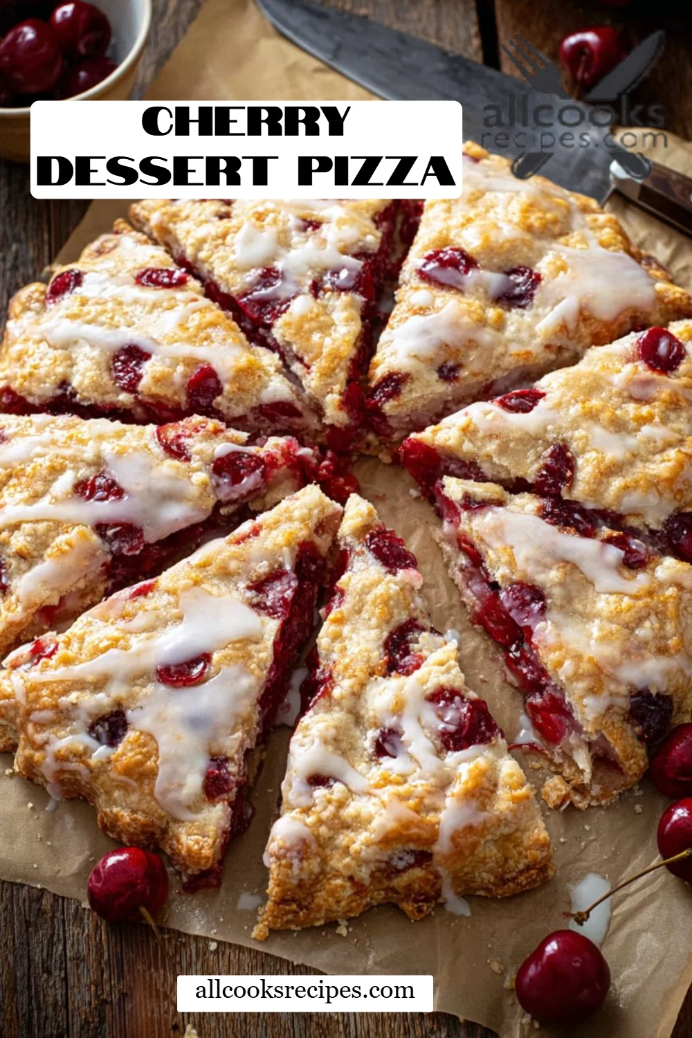 Cherry Dessert Pizza