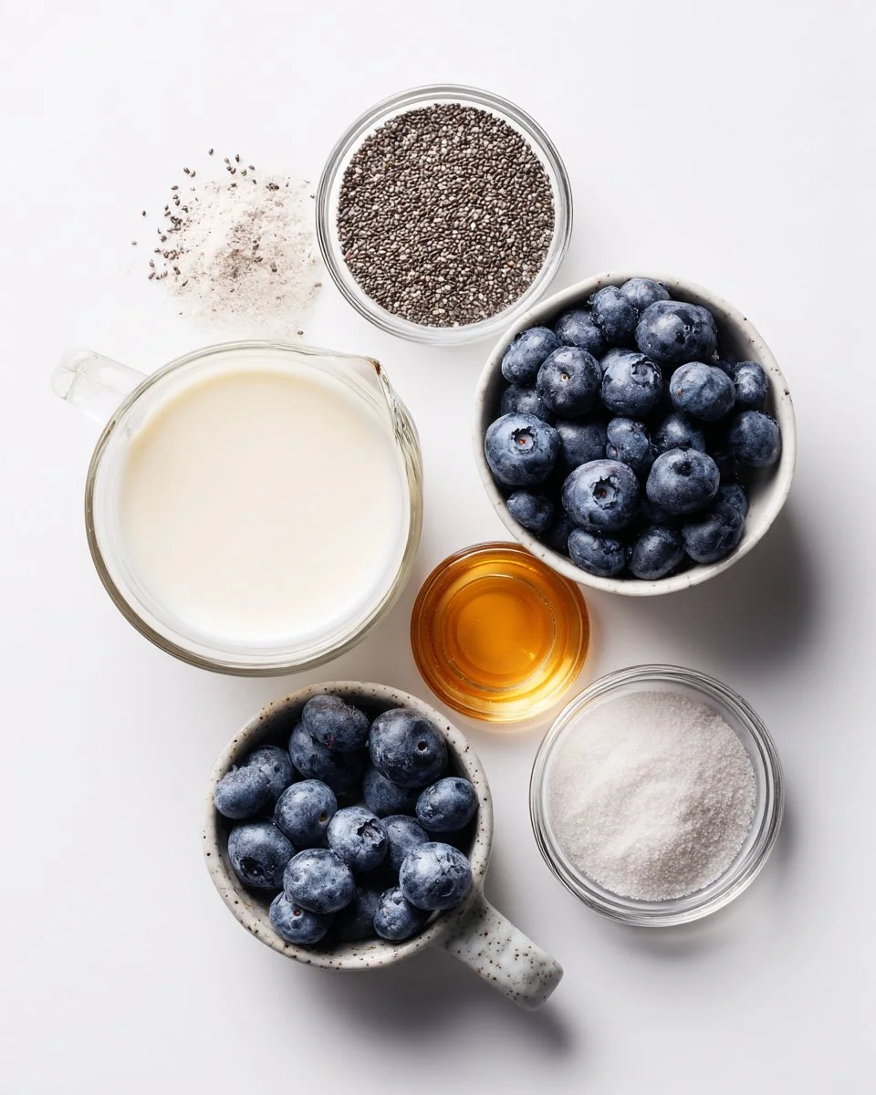 Chia Seed Pudding with Blueberries