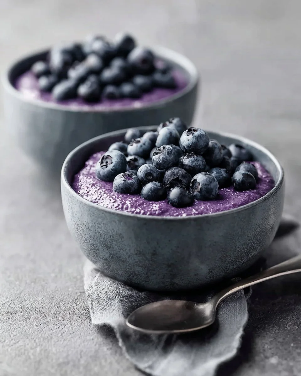 Chia Seed Pudding with Blueberries