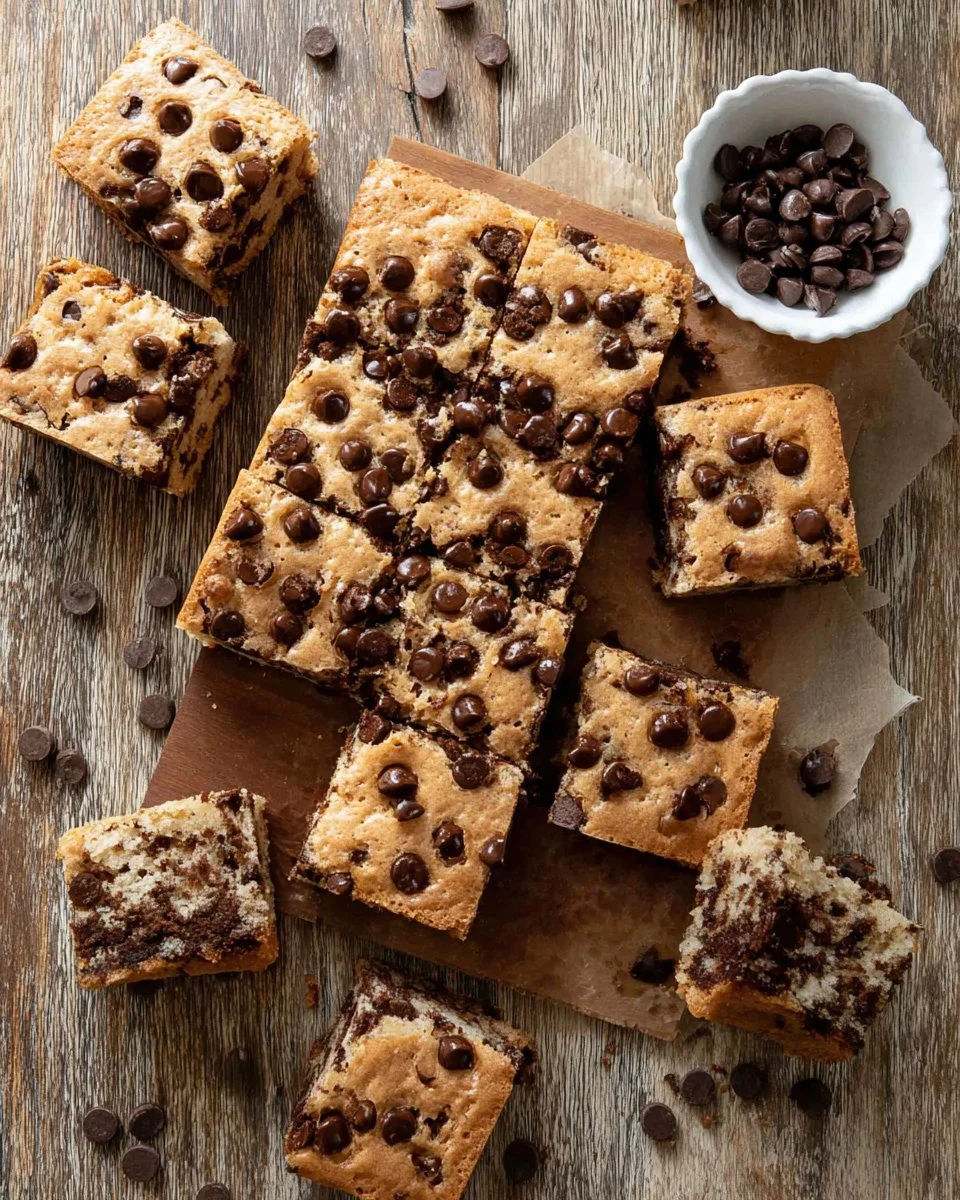 Chocolate Chip Butter Swim Biscuits fresh out of the oven.