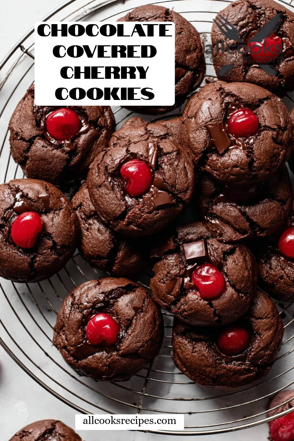 Chocolate Covered Cherry Cookies