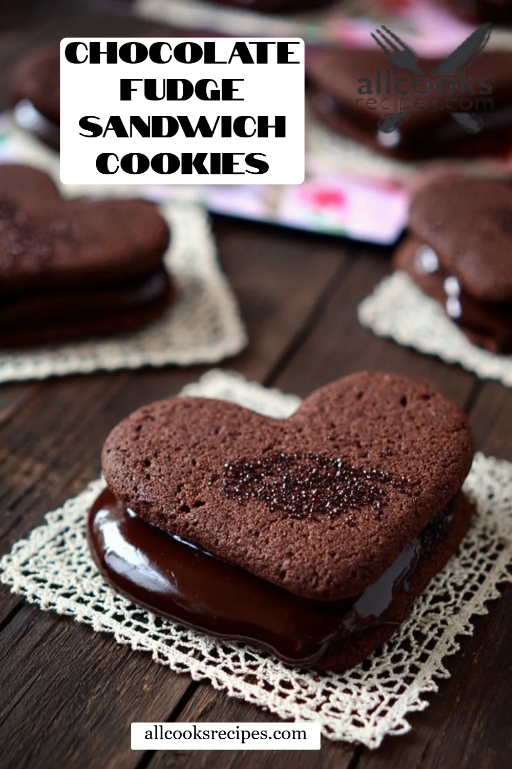 Chocolate Fudge Sandwich Cookies
