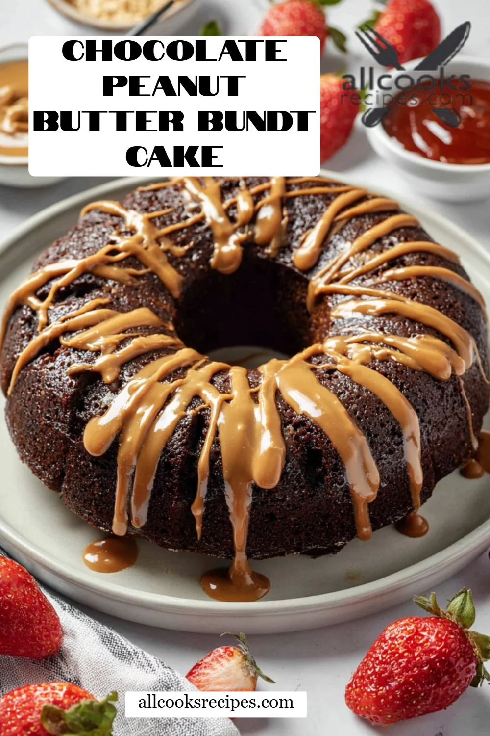 Chocolate Peanut Butter Bundt Cake