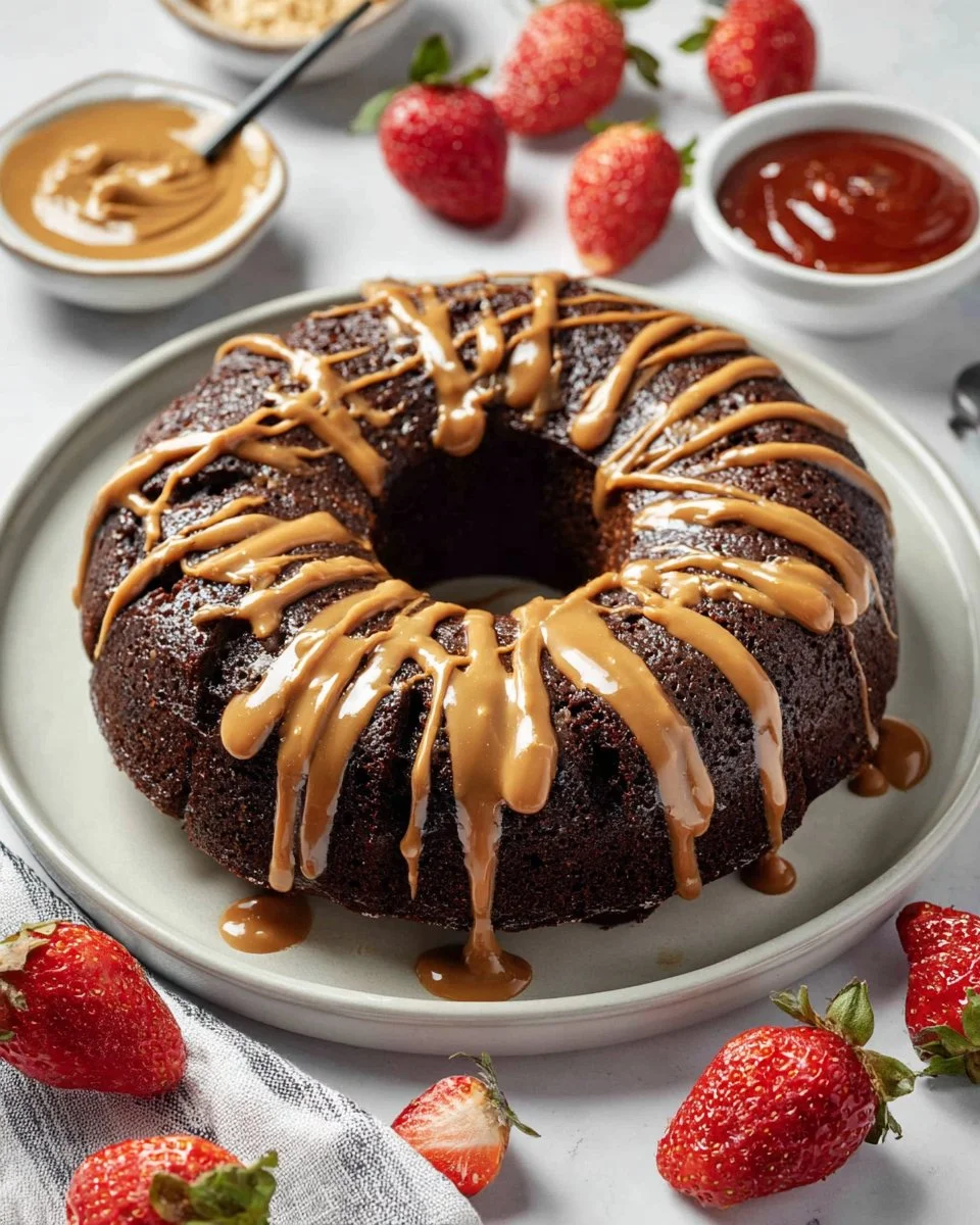 Chocolate Peanut Butter Bundt Cake