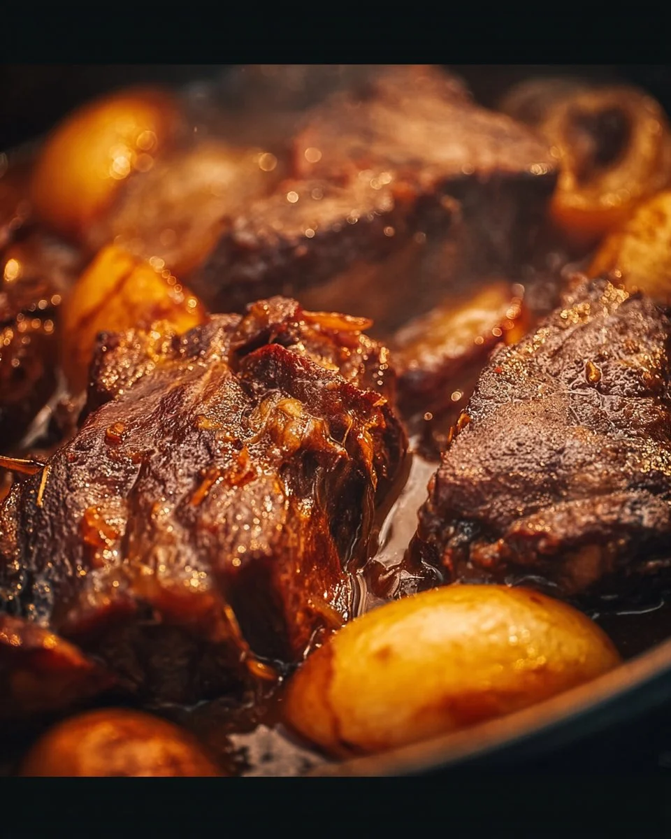 Delicious fall apart tender Chuck Roast cooked in a crock pot