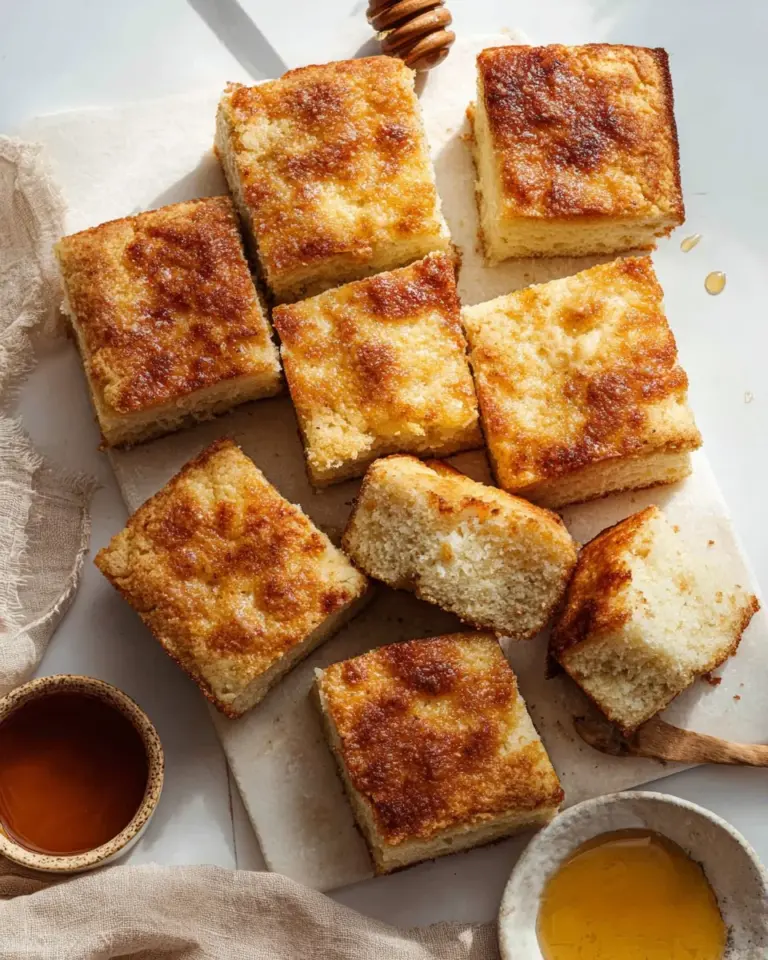 Cinnamon Honey Butter Swim Biscuits served on a plate with honey drizzle
