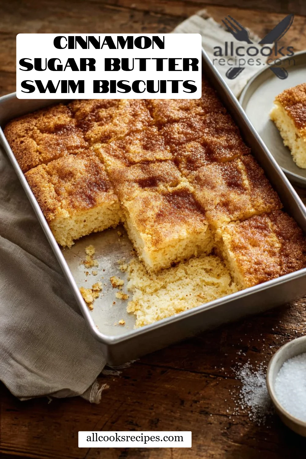 Cinnamon Sugar Butter Swim Biscuits