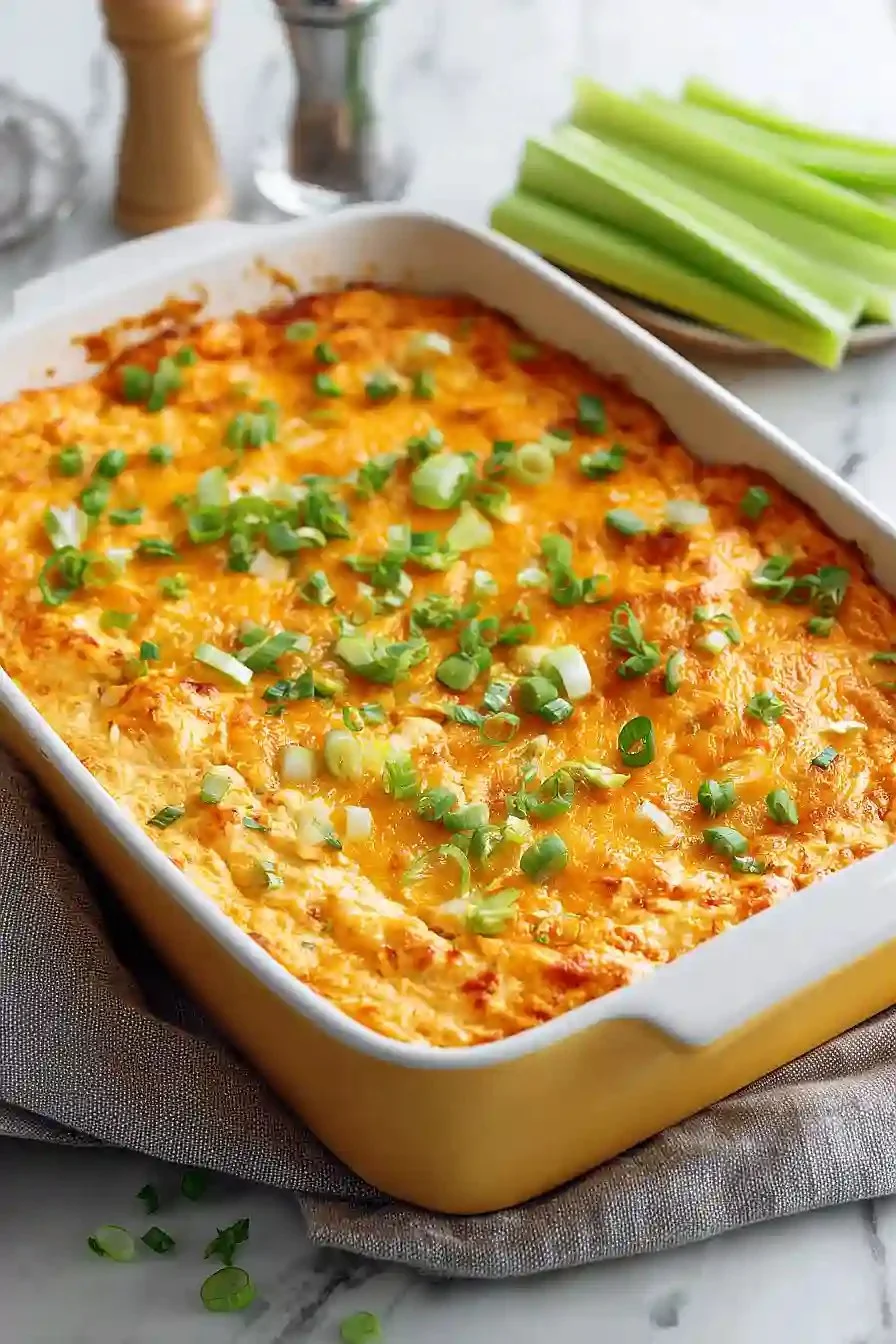 Creamy High Protein Buffalo Chicken Dip