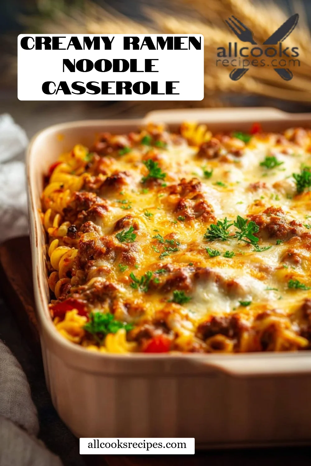 Creamy Ramen Noodle Casserole