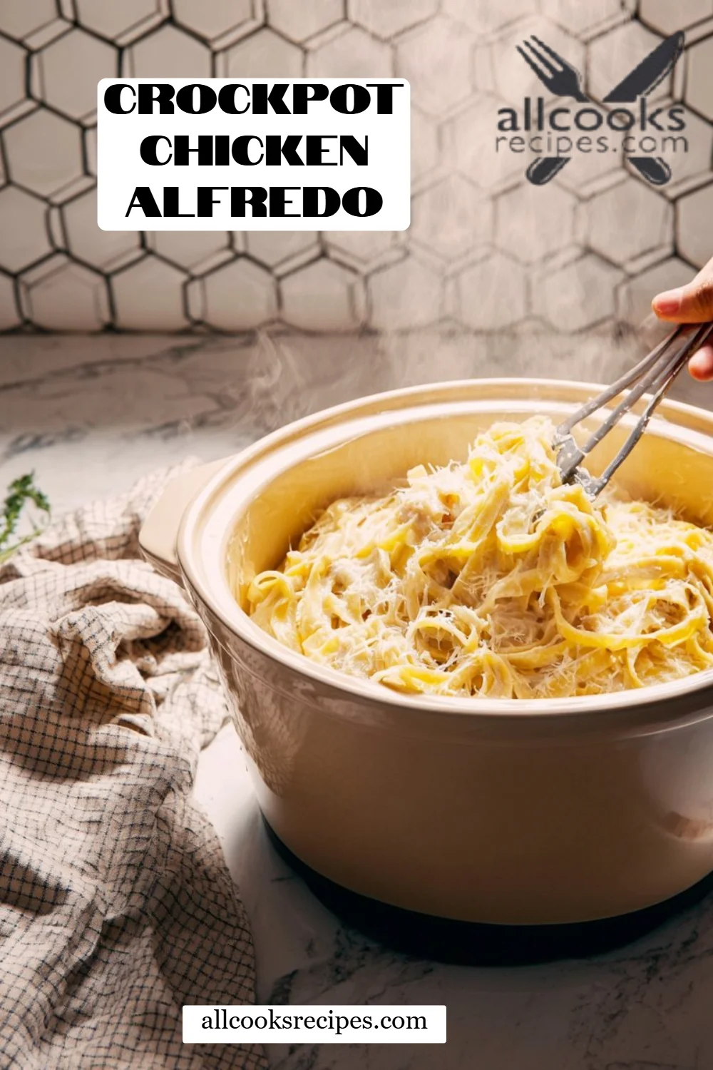 Crockpot Chicken Alfredo