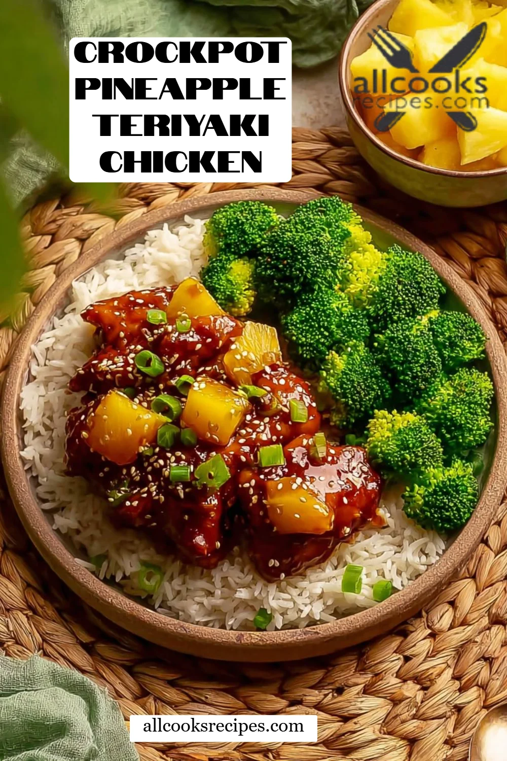 Crockpot Pineapple Teriyaki Chicken