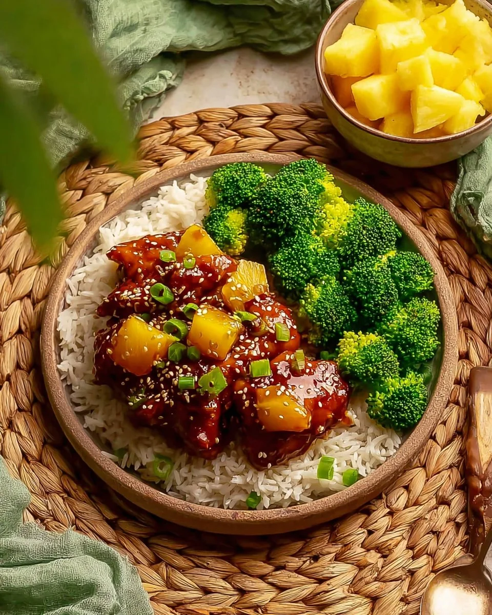 Crockpot Pineapple Teriyaki Chicken