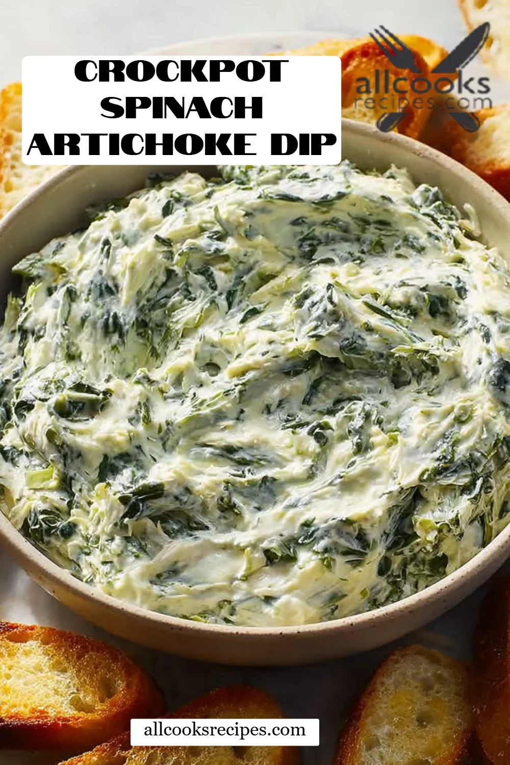 Crockpot Spinach Artichoke Dip