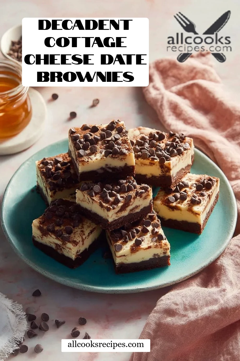 Decadent Cottage Cheese Date Brownies