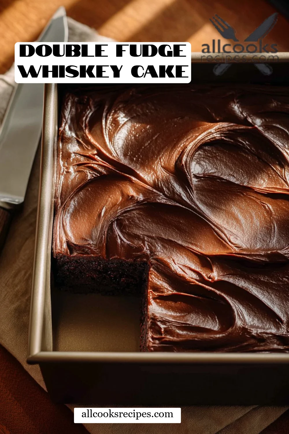 Double Fudge Whiskey Cake