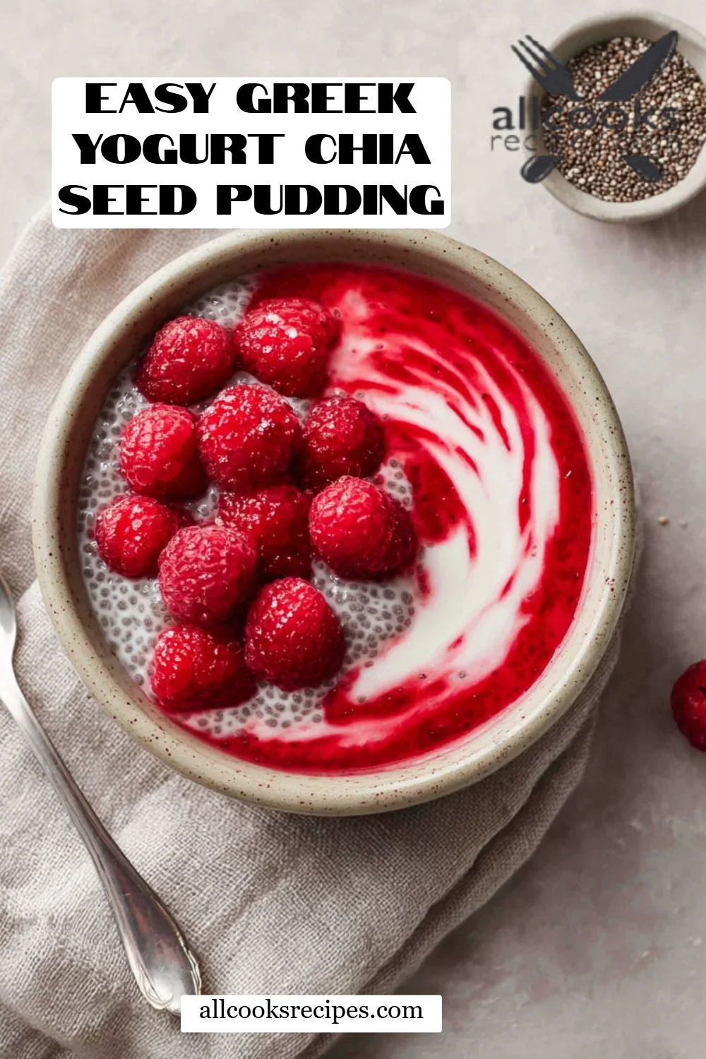 Easy Greek Yogurt Chia Seed Pudding