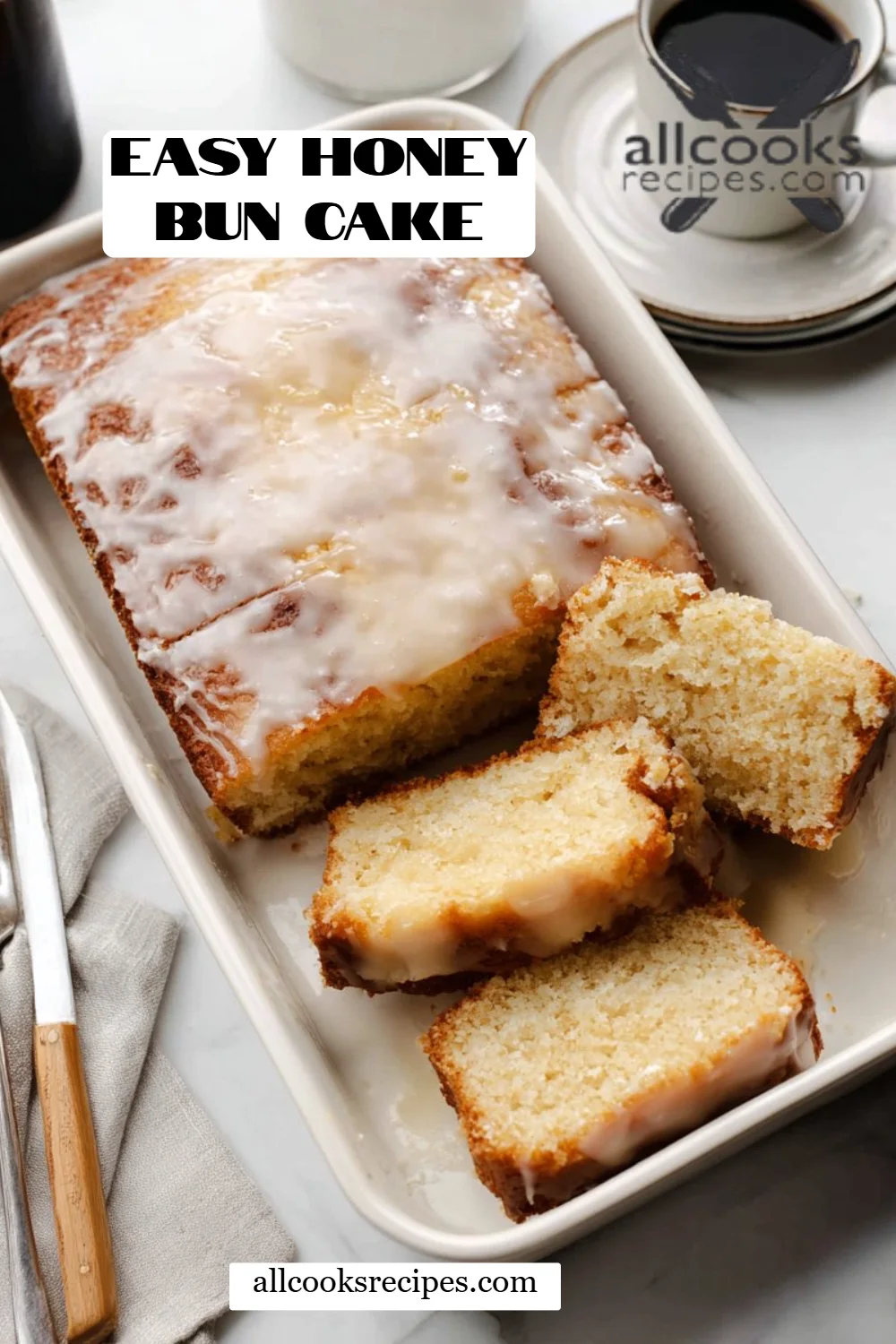 Easy Honey Bun Cake