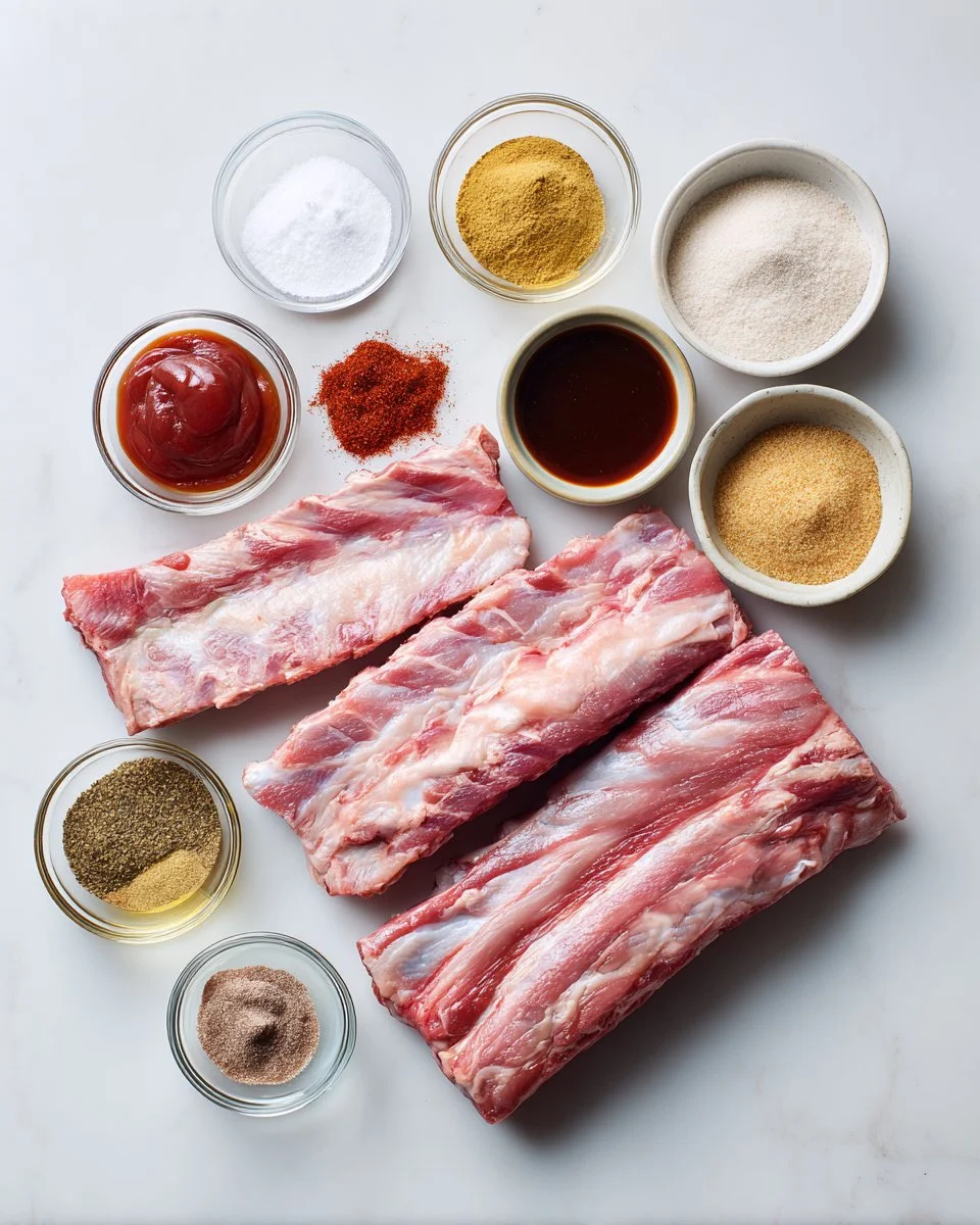 Falls-off-the-bone oven-baked spare ribs