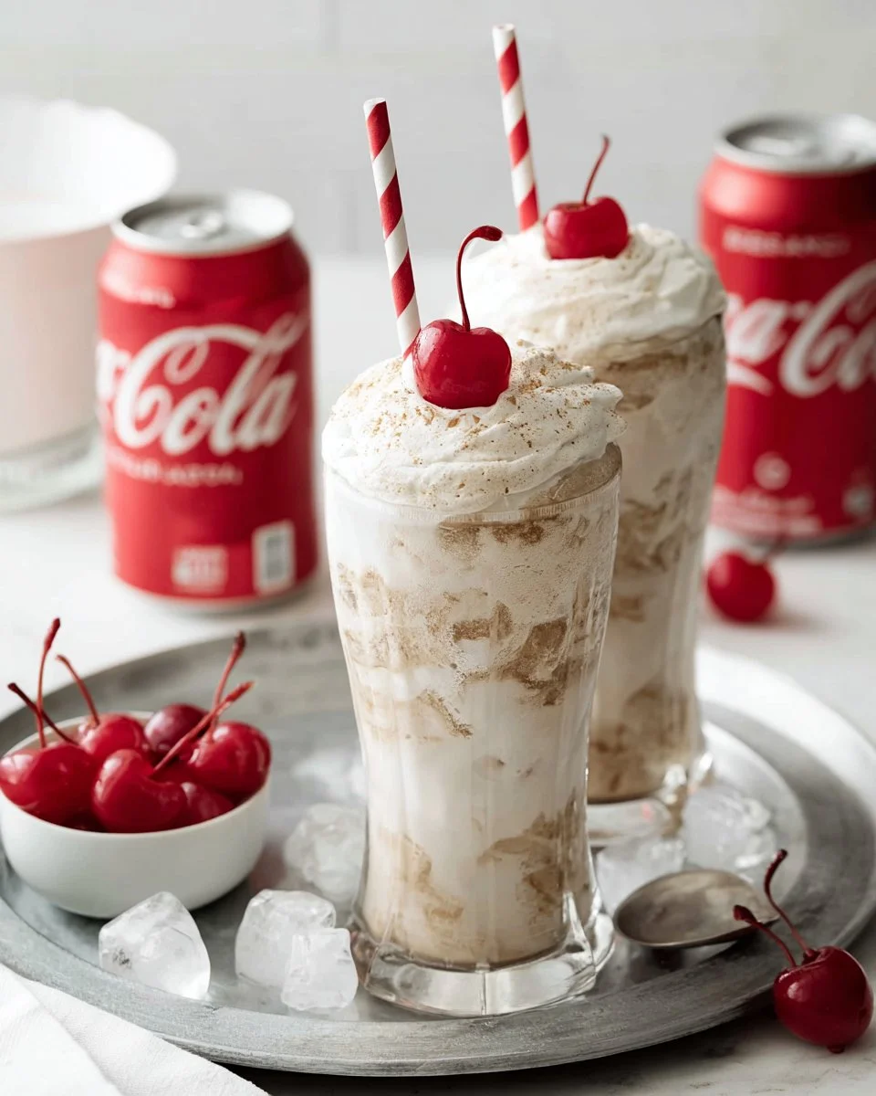 A refreshing glass of Fluffy Coke with bubbles and foam