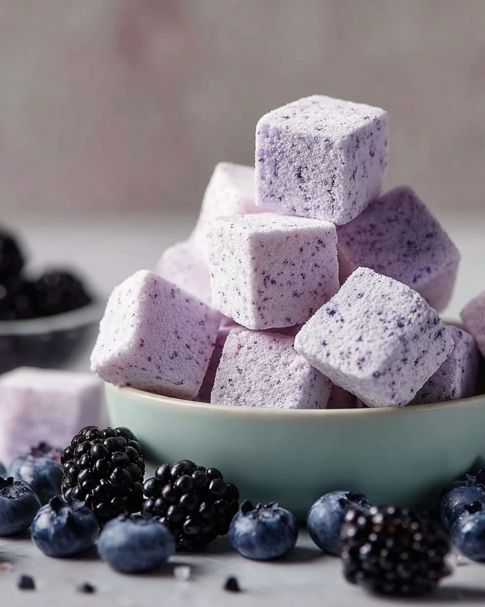 Delicious frozen yogurt bites served in a bowl.