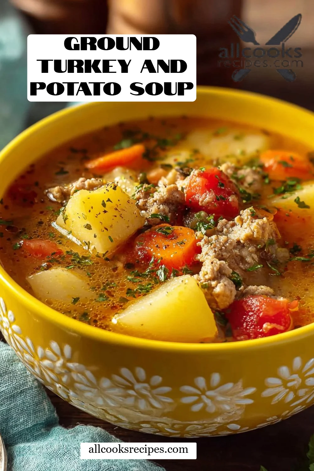 Ground Turkey and Potato Soup