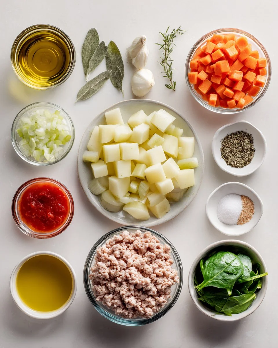 Ground Turkey and Potato Soup