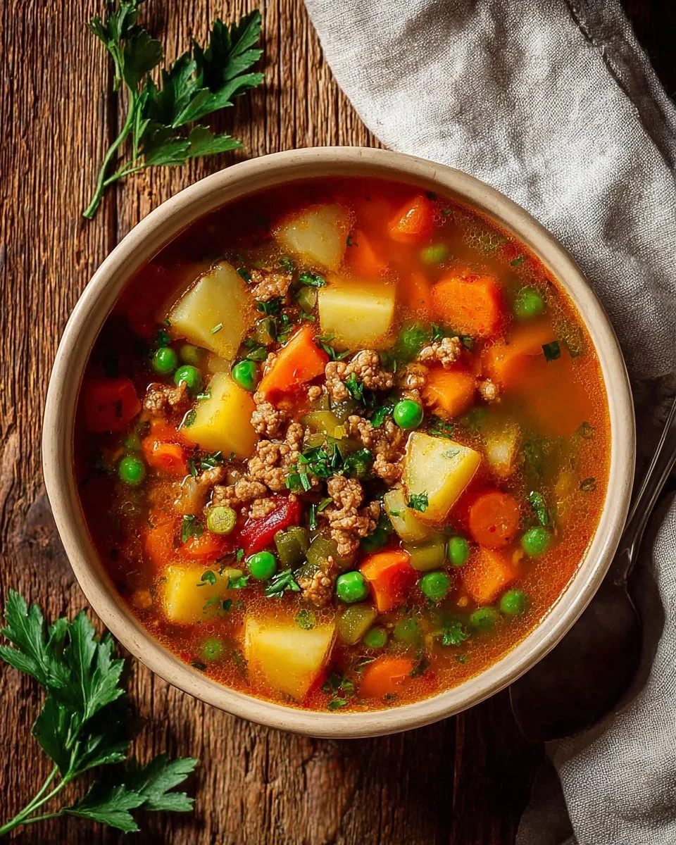 Ground Turkey Soup