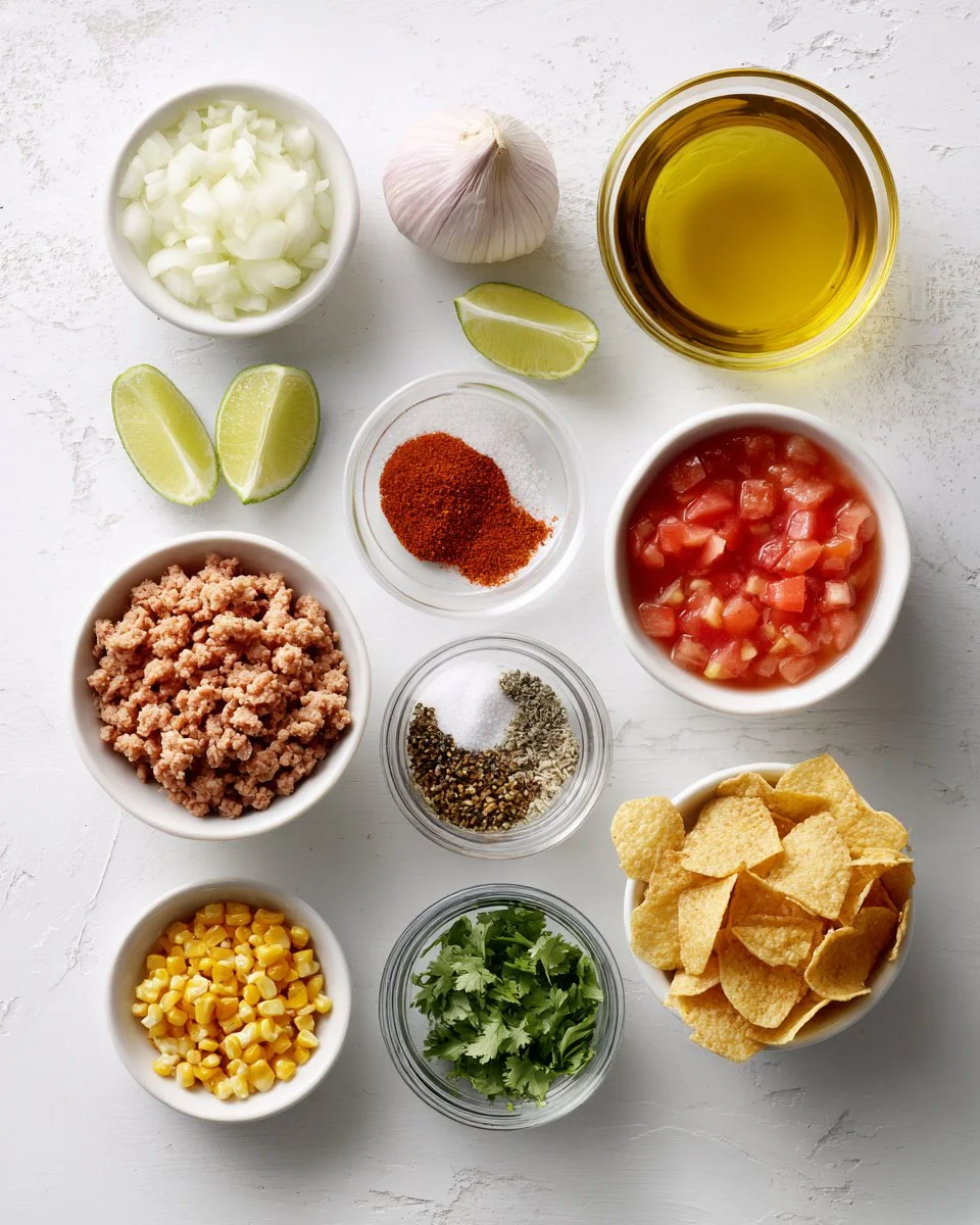 Ground Turkey Tortilla Soup