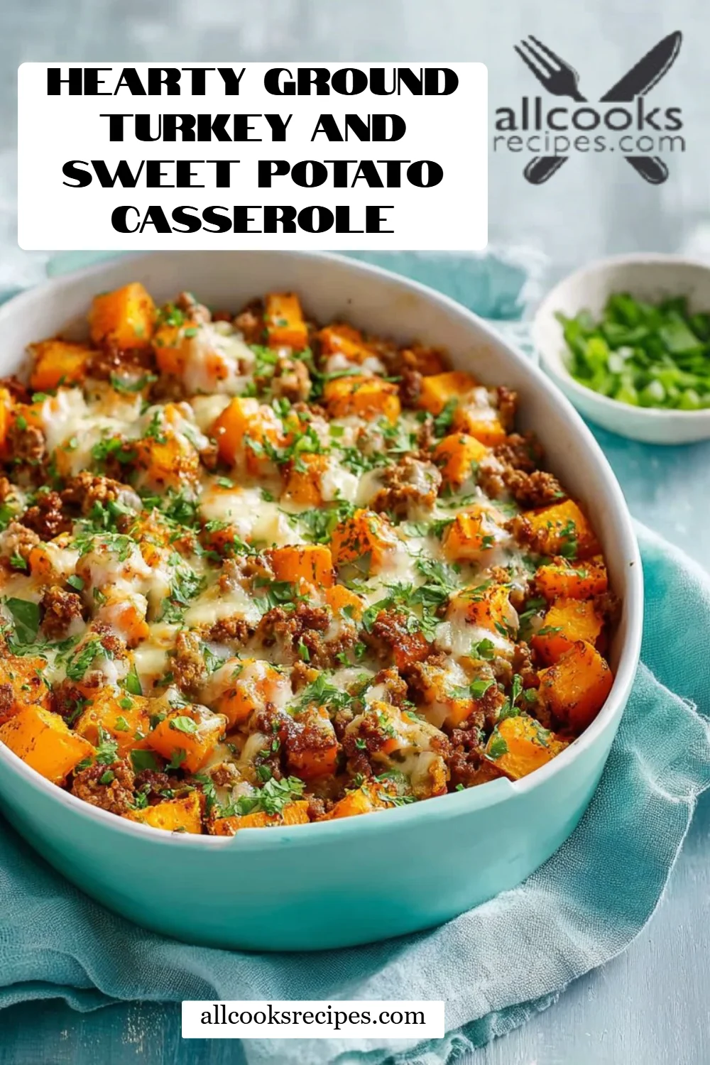 Hearty Ground Turkey and Sweet Potato Casserole