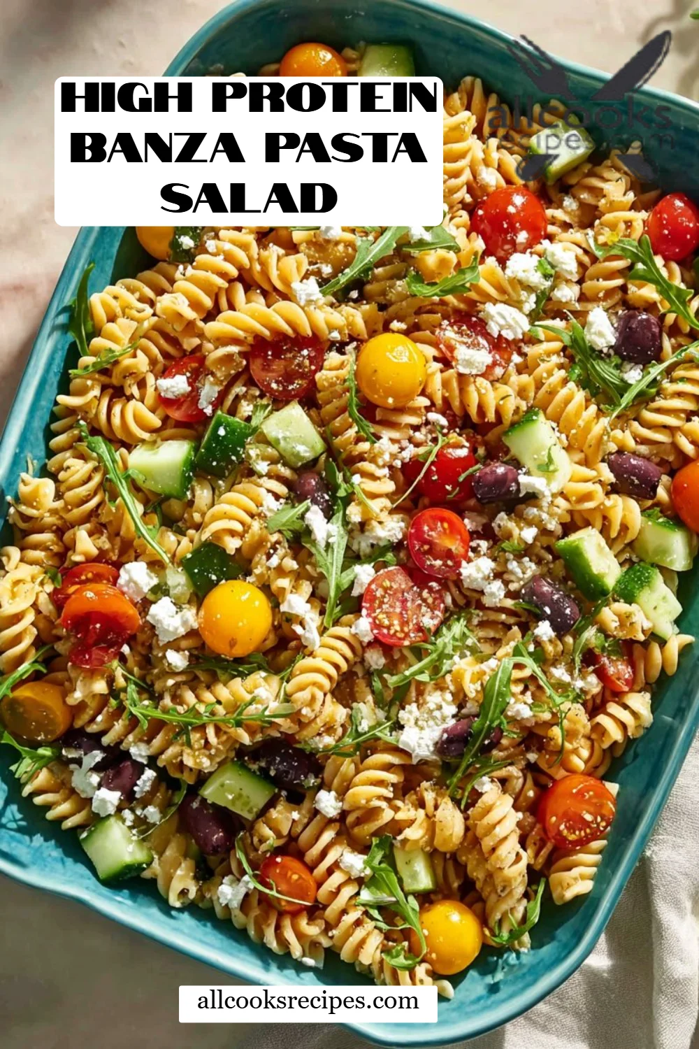 High Protein Banza Pasta Salad