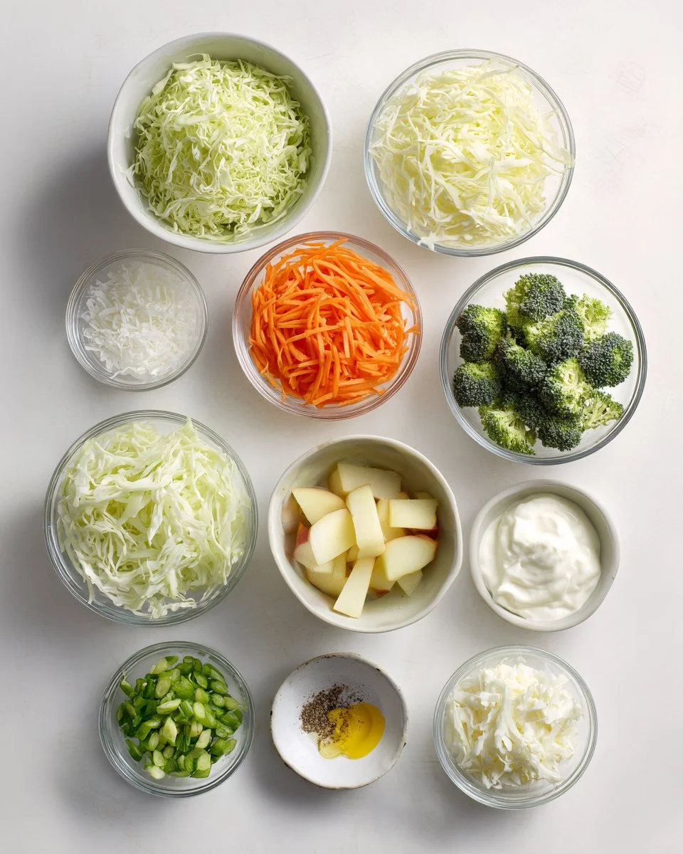 Homemade Coleslaw with Apple and Yogurt Dressing