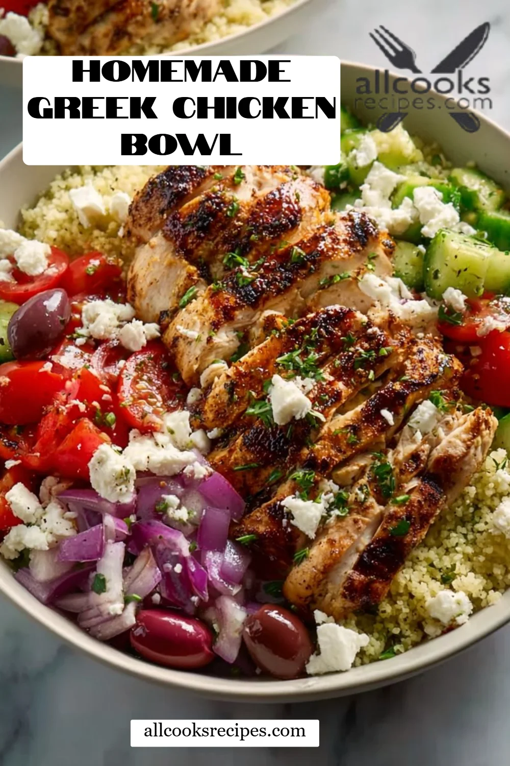 Homemade Greek Chicken Bowl