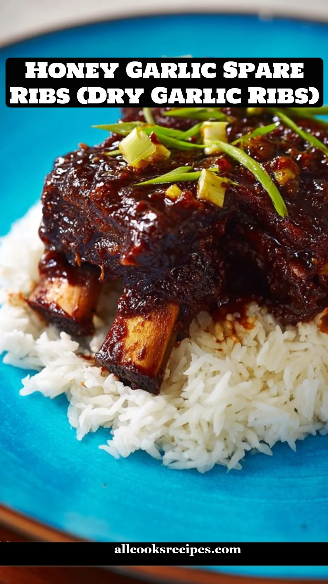 Honey Garlic Spare Ribs (Dry Garlic Ribs)