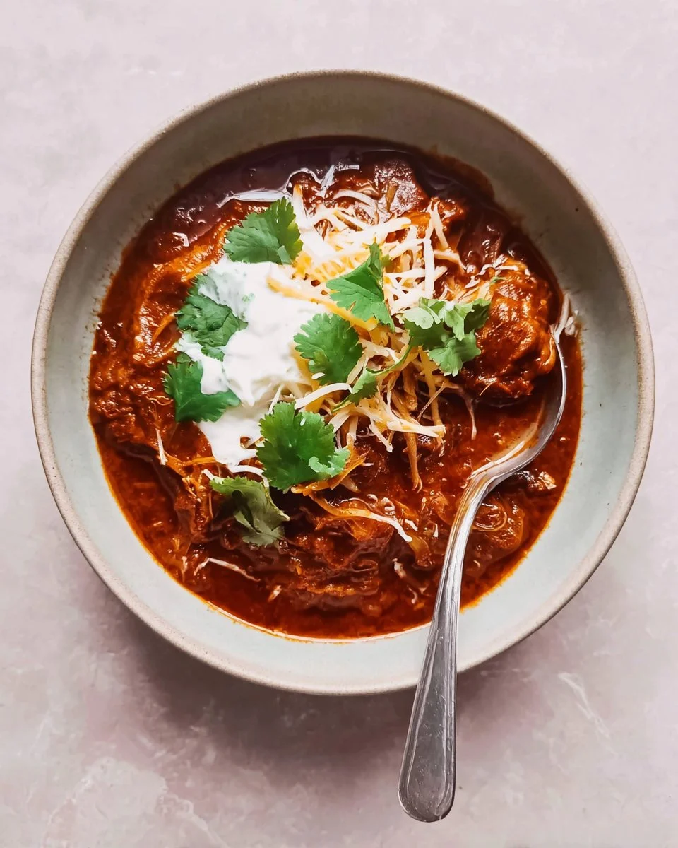 Delicious Instant Pot turkey chili served in a bowl with toppings