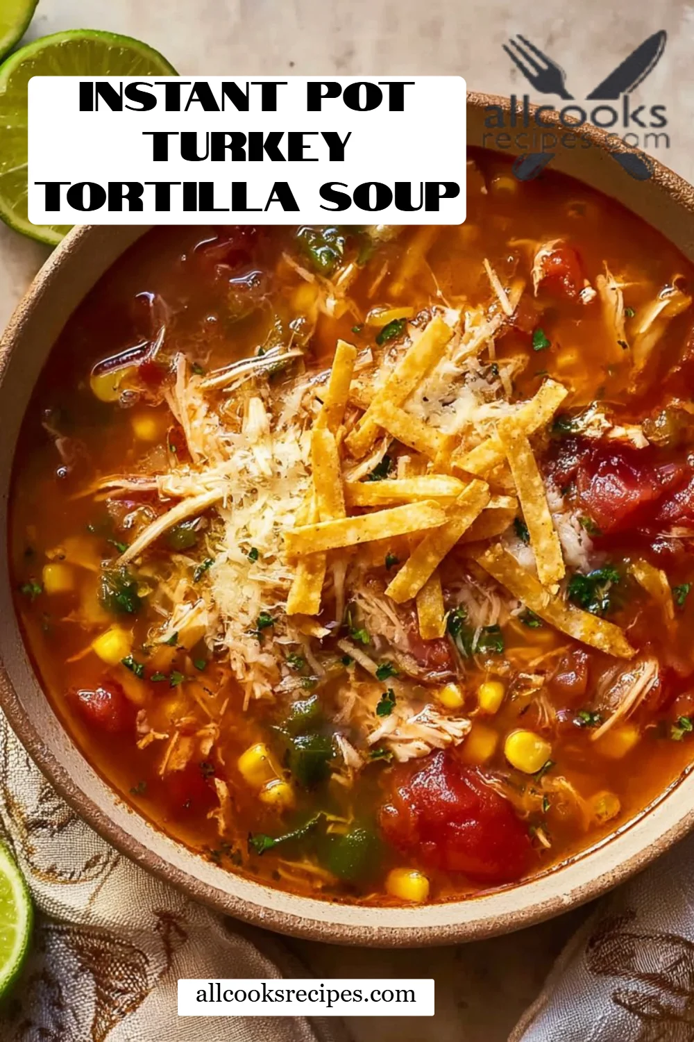 Instant Pot Turkey Tortilla Soup