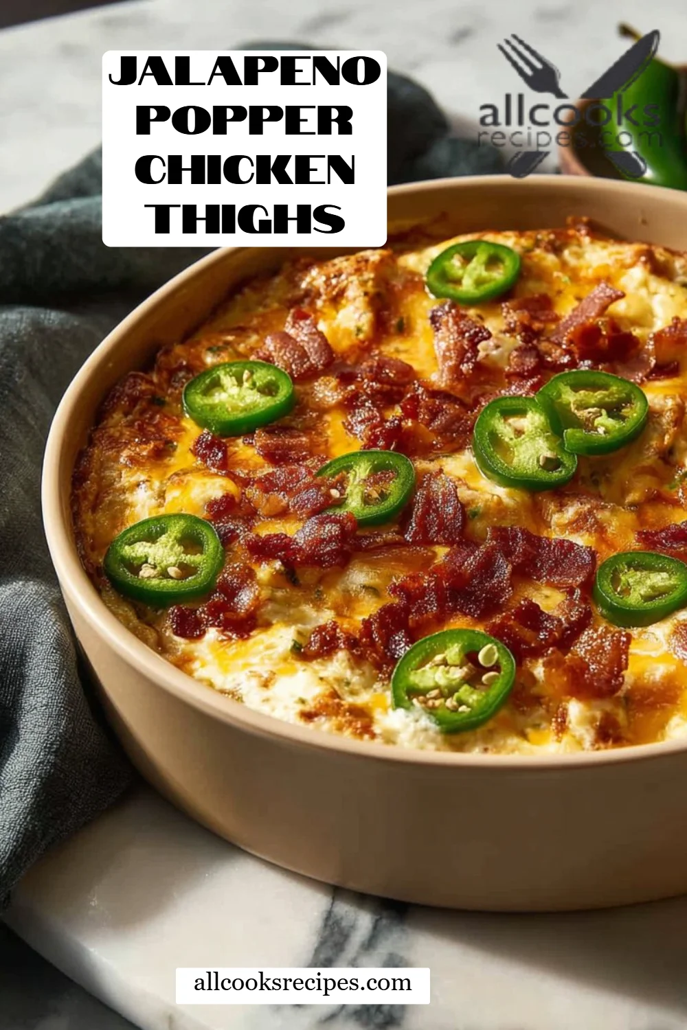 Jalapeno Popper Chicken Thighs