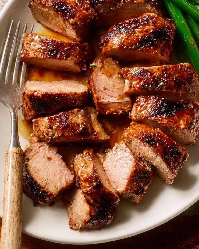 Marinated juicy pork tenderloin ready for cooking