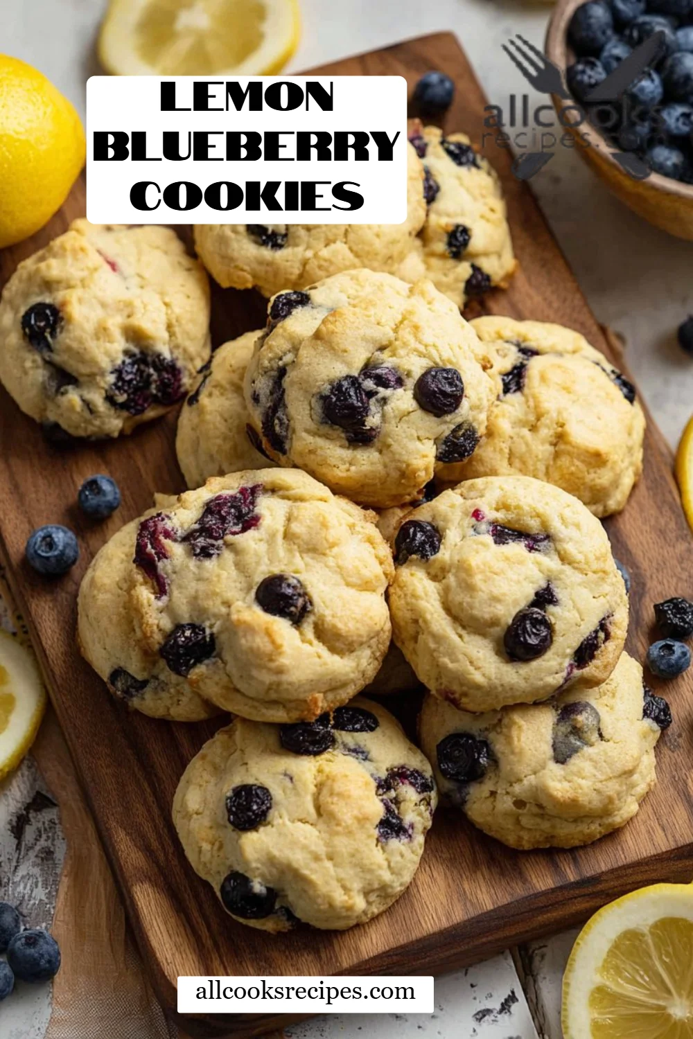 Lemon Blueberry Cookies