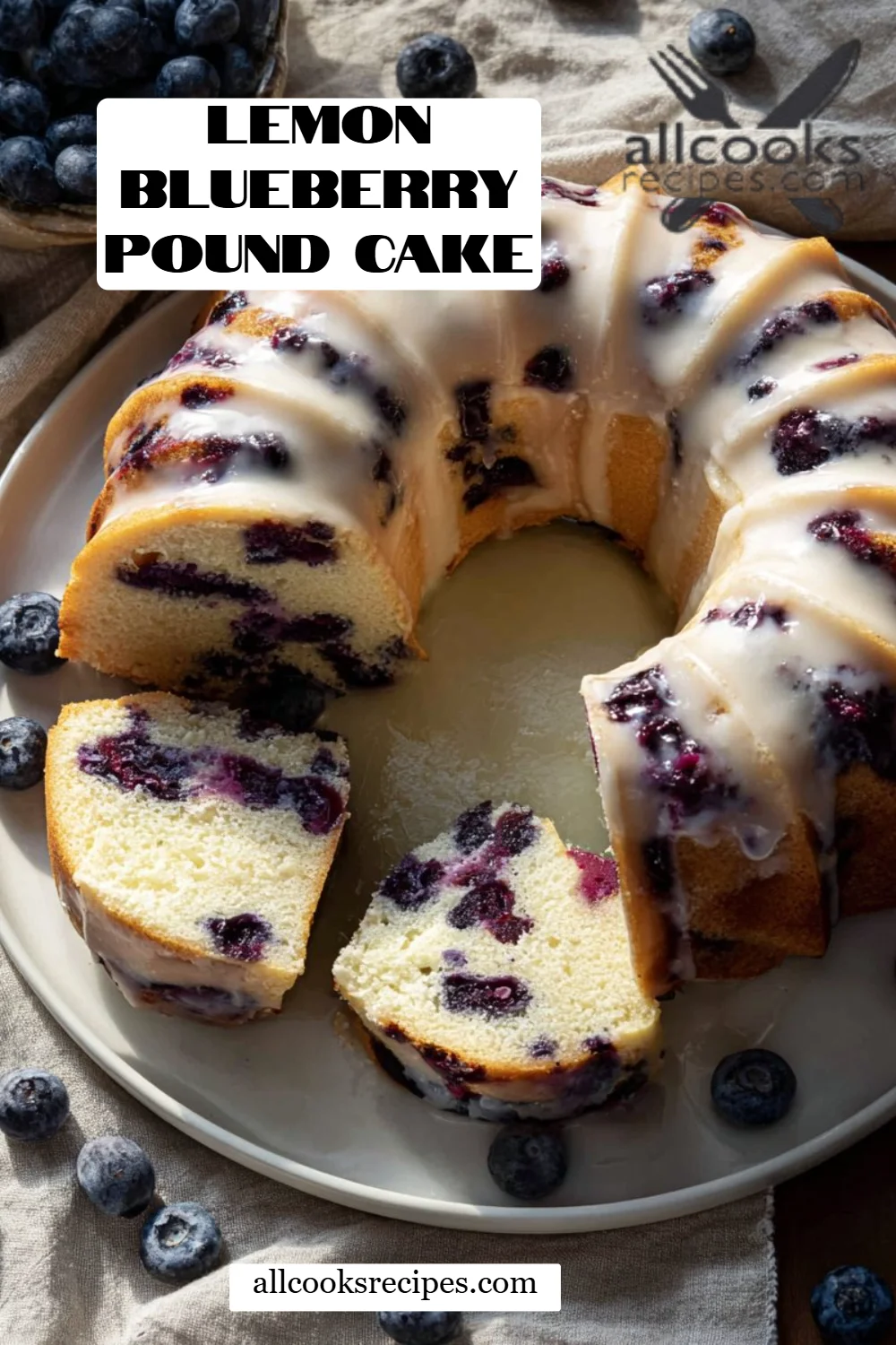 Lemon Blueberry Pound Cake