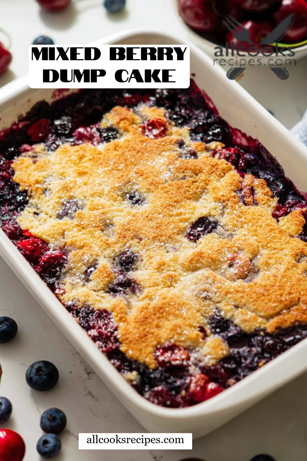 Mixed Berry Dump Cake