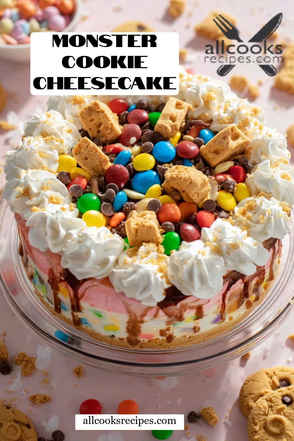 Monster Cookie Cheesecake