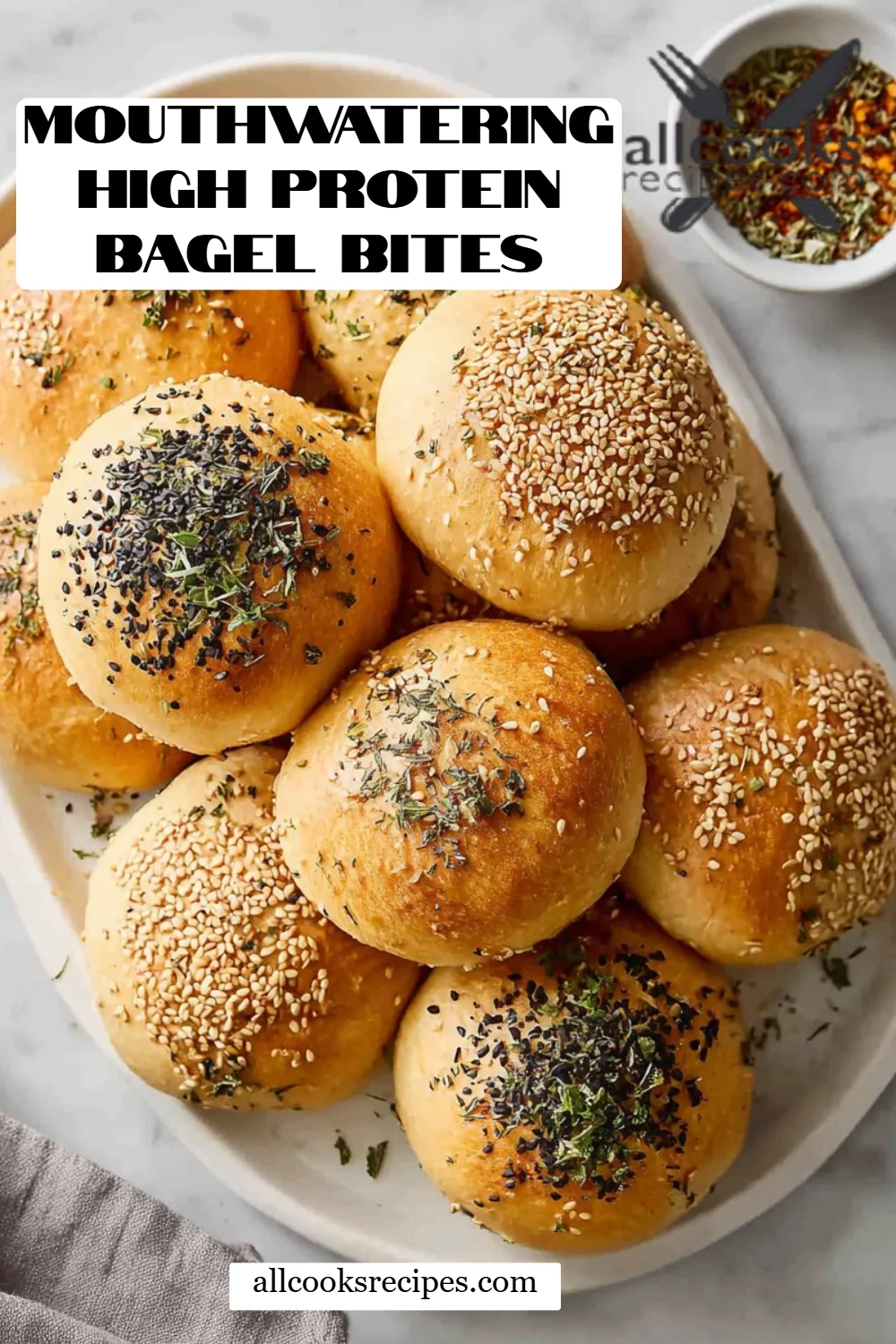 Mouthwatering High Protein Bagel Bites