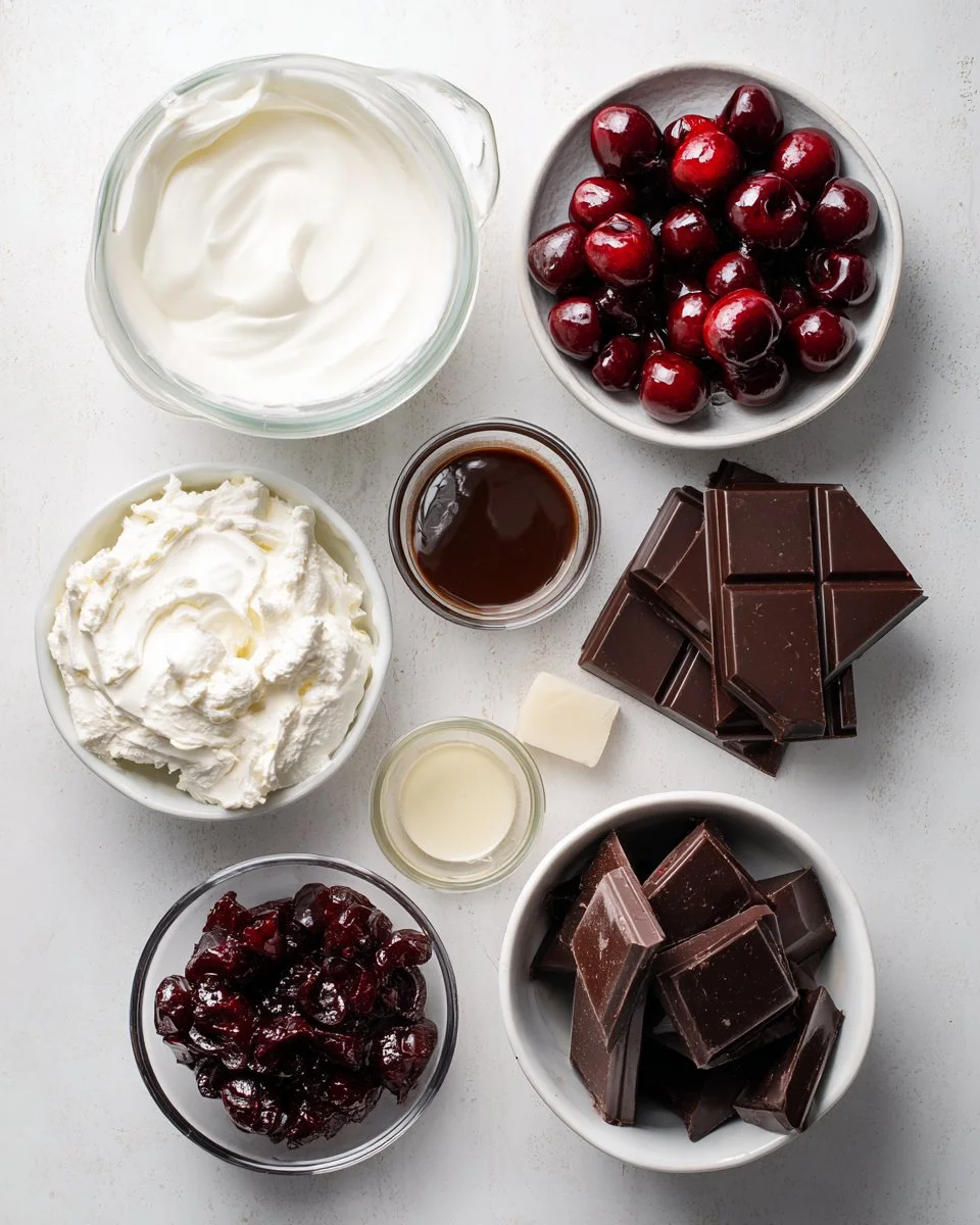 No Churn Chocolate Cherry Ice Cream