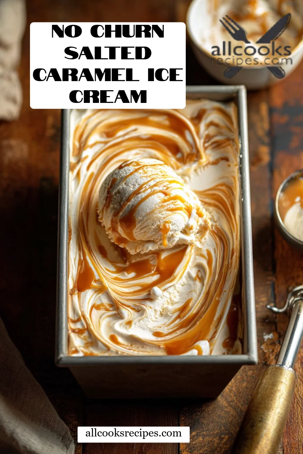 No Churn Salted Caramel Ice Cream
