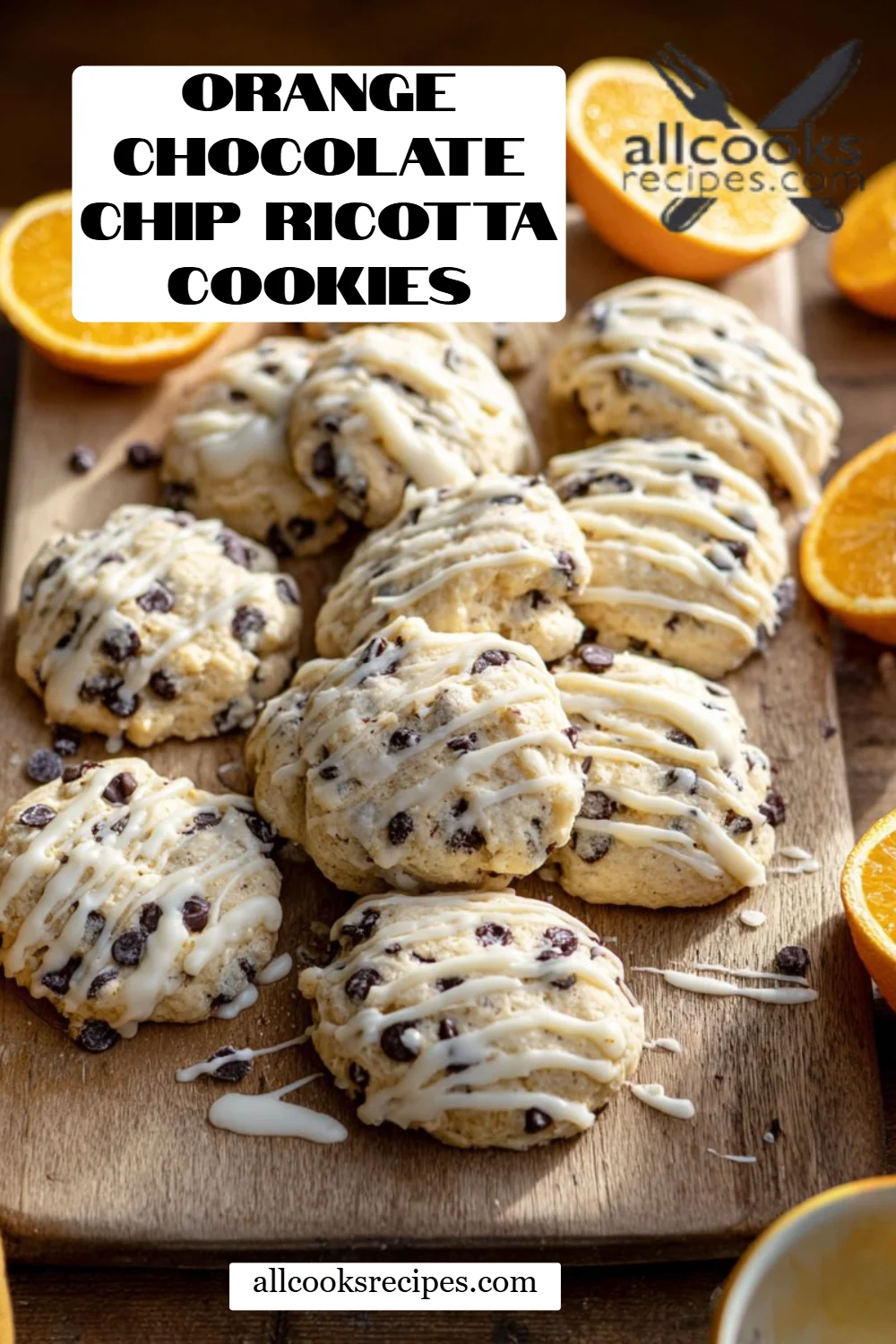 Orange Chocolate Chip Ricotta Cookies