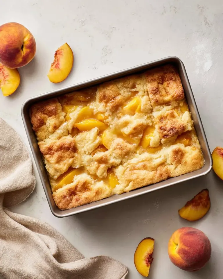 Peach Butter Swim Biscuits with a golden crust and creamy peach filling.