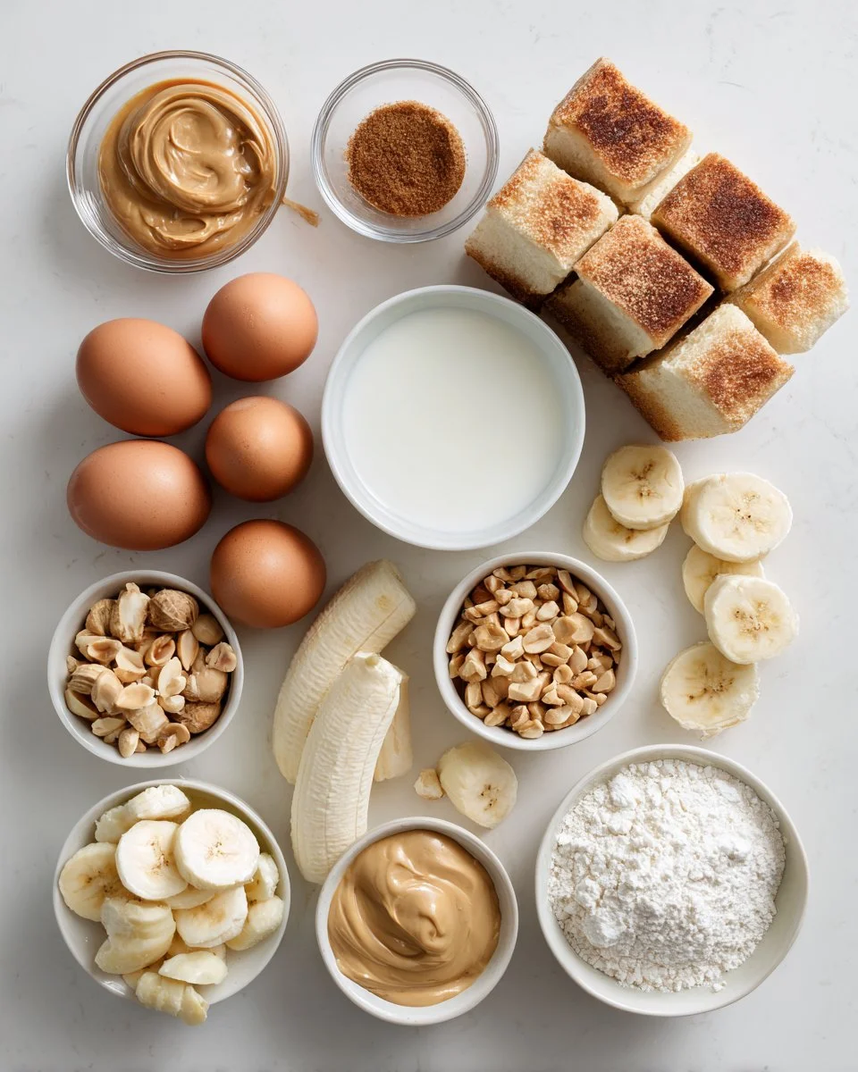 Peanut Butter Banana Overnight French Toast