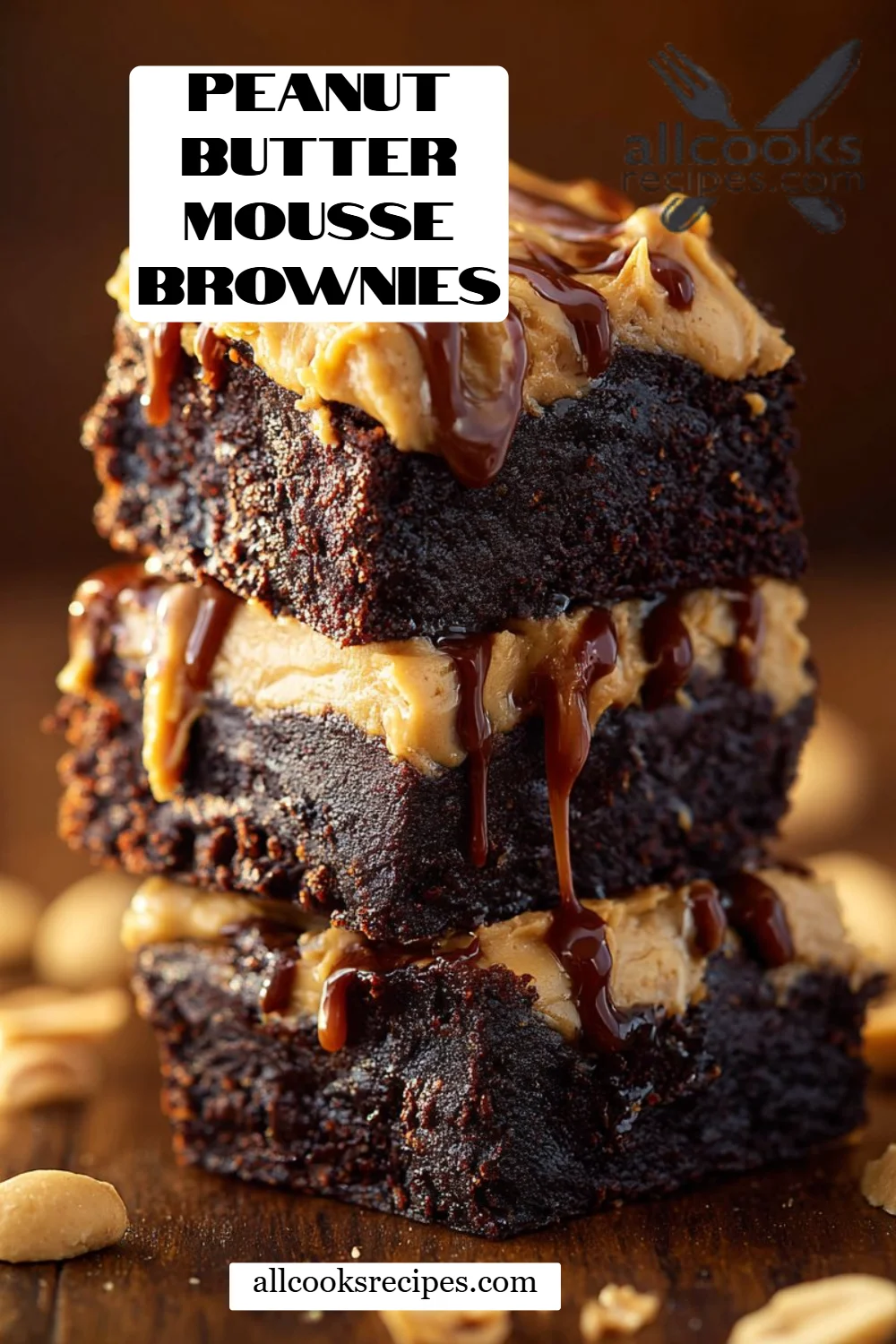 Peanut Butter Mousse Brownies